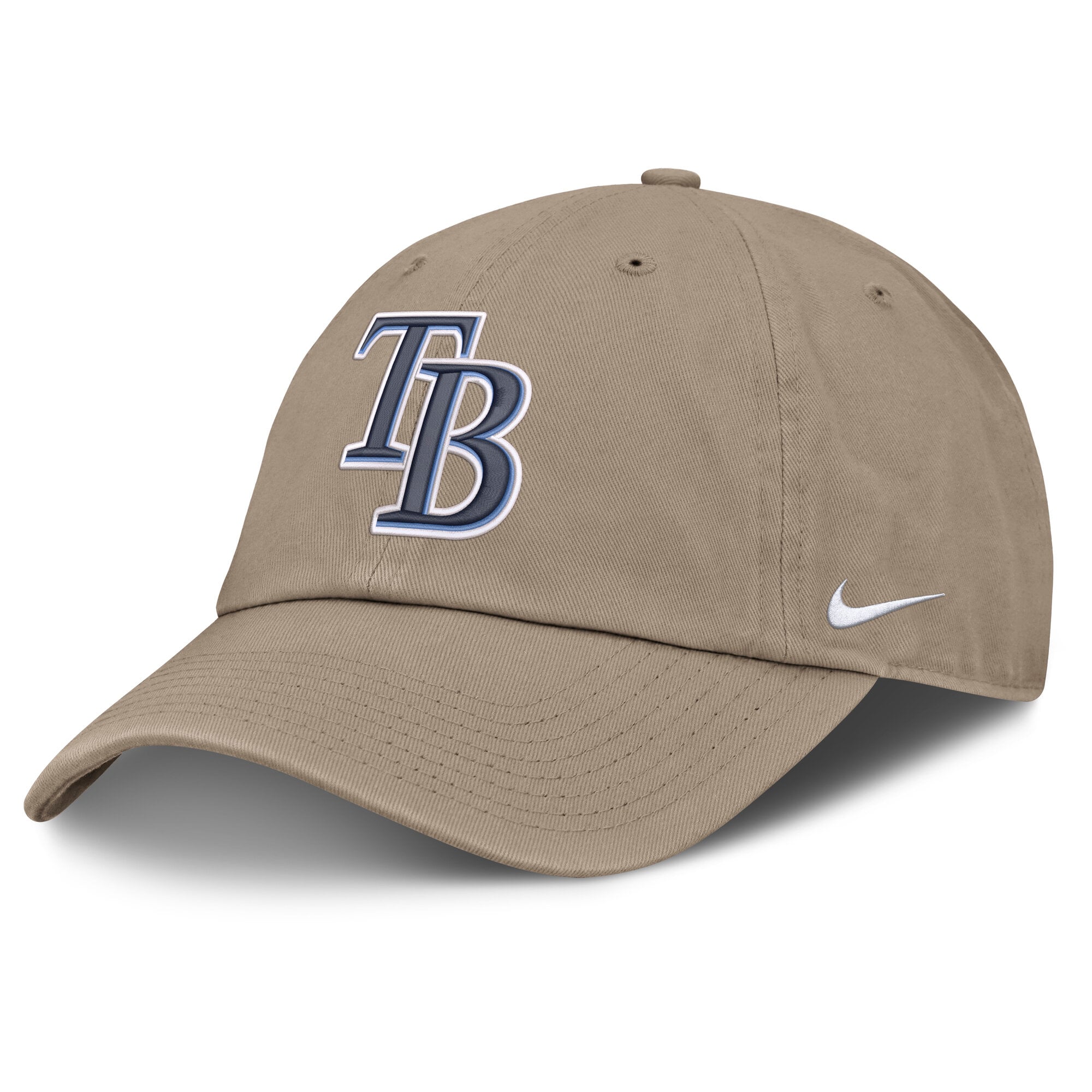 Casquette ajustable Nike kaki Tampa Bay Rays pour homme, célébrant le 250e anniversaire du club américain